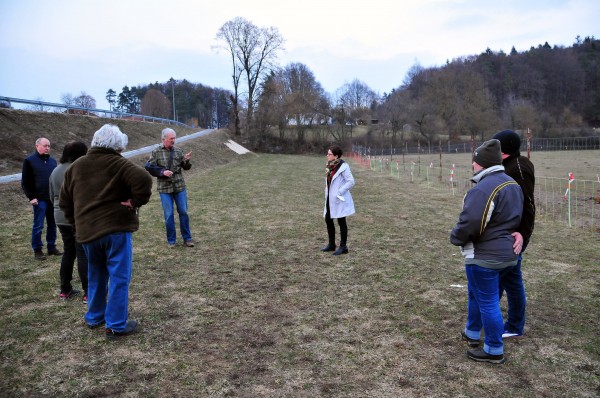 Ortstermin an dem von Wolfsrissen geplagten Wildgehegen in Betzenstein