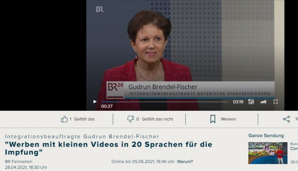 Werben mit kleinen Videos in 20 Sprachen für die Impfung